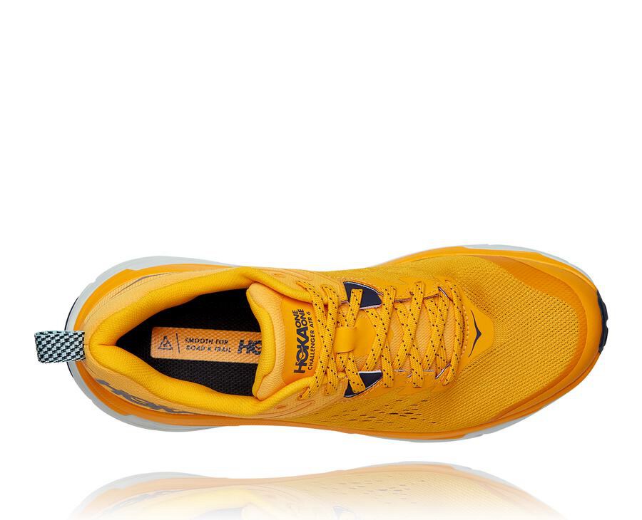 Hoka One One Mens Trail Shoes - Challenger ATR 6 - Yellow - YUQN58941